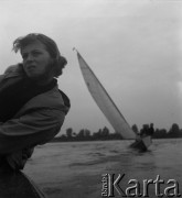 Lata 50. lub 60., Polska.
Żeglowanie.
Fot. Irena Jarosińska, zbiory Ośrodka KARTA