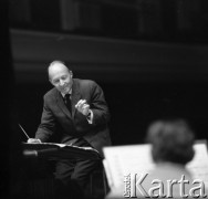 1968, Polska.
Kompozytor Witold Lutosławski.
Fot. Irena Jarosińska, zbiory Ośrodka KARTA
