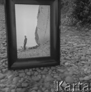 1965, Polska.
Malarz i rysownik Kiejstut Bereźnicki.
Fot. Irena Jarosińska, zbiory Ośrodka KARTA