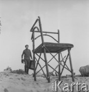 1965, Polska.
Malarz i rysownik Kiejstut Bereźnicki.
Fot. Irena Jarosińska, zbiory Ośrodka KARTA