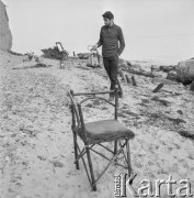 1965, Polska.
Malarz i rysownik Kiejstut Bereźnicki.
Fot. Irena Jarosińska, zbiory Ośrodka KARTA