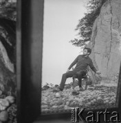 1965, Polska.
Malarz i rysownik Kiejstut Bereźnicki.
Fot. Irena Jarosińska, zbiory Ośrodka KARTA