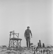 1965, Polska.
Malarz i rysownik Kiejstut Bereźnicki.
Fot. Irena Jarosińska, zbiory Ośrodka KARTA