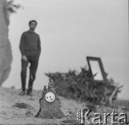 1965, Polska.
Malarz i rysownik Kiejstut Bereźnicki.
Fot. Irena Jarosińska, zbiory Ośrodka KARTA