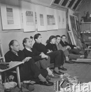 1962, Olsztyn, Polska.
Biuro architektoniczne.
Fot. Irena Jarosińska, zbiory Ośrodka KARTA