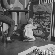 1962, Olsztyn, Polska.
Malarz Andrzej Samulowski.
Fot. Irena Jarosińska, zbiory Ośrodka KARTA