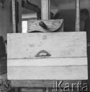 Ok. 1962, Polska.
Pracownia Andrzeja Strumiłły - obrazy na sztalugach.
Fot. Irena Jarosińska, zbiory Ośrodka KARTA