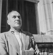 Lata 50.-60., Polska.
Rzeźbiarz Alfons Karny.
Fot. Irena Jarosińska, zbiory Ośrodka KARTA