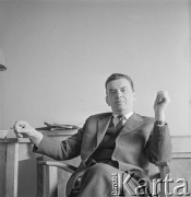 Lata 50.-60., Warszawa, Polska.
Malarz Jan Cybis.
Fot. Irena Jarosińska, zbiory Ośrodka KARTA
