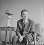 Lata 50.-60., Warszawa, Polska.
Malarz Jan Cybis.
Fot. Irena Jarosińska, zbiory Ośrodka KARTA