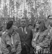 1977, Anielin, Polska.
Uroczystości przy tzw. Szańcu Hubala, miejscu, gdzie o w 1940 r. zginął major Henryk Dobrzański 