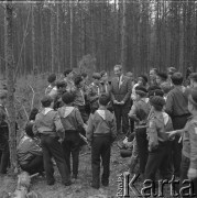 1977, Anielin, Polska.
Uroczystości przy tzw. Szańcu Hubala, miejscu, gdzie o w 1940 r. zginął major Henryk Dobrzański 