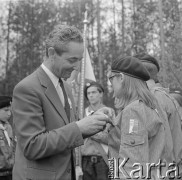 1977, Anielin, Polska.
Uroczystości przy tzw. Szańcu Hubala, miejscu, gdzie o w 1940 r. zginął major Henryk Dobrzański 