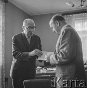 Lata 60., Polska.
Profesor Akademi Górniczo-Hutniczej Jerzy Litwiniszyn.
Fot. Irena Jarosińska, zbiory Ośrodka KARTA
