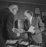 Lata 60., Polska.
Profesor Akademi Górniczo-Hutniczej Jerzy Litwiniszyn.
Fot. Irena Jarosińska, zbiory Ośrodka KARTA