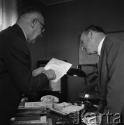 Lata 60., Polska.
Profesor Akademi Górniczo-Hutniczej Jerzy Litwiniszyn.
Fot. Irena Jarosińska, zbiory Ośrodka KARTA