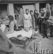 Lata 60., Warszawa, Polska.
Pracownia na Akademii Sztuk Pięknych.
Fot. Irena Jarosińska, zbiory Ośrodka KARTA