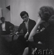 7–25.10.1970, Warszawa, Polska. 
VIII Międzynarodowy Konkurs Pianistyczny im. Fryderyka Chopina. Nz m.in. Janusz Olejniczak, który zajął VI miejsce w konkursie.
Fot. Irena Jarosińska, zbiory Ośrodka KARTA