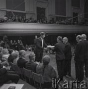 7–25.10.1970, Warszawa, Polska. 
VIII Międzynarodowy Konkurs Pianistyczny im. Fryderyka Chopina. Na scenie zwycięzca Garrick Ohlsson - pianista ze Stanów Zjednoczonych.
Fot. Irena Jarosińska, zbiory Ośrodka KARTA