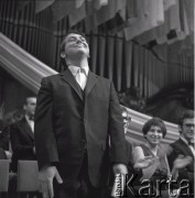 7–25.10.1970, Warszawa, Polska. 
VIII Międzynarodowy Konkurs Pianistyczny im. Fryderyka Chopina. Nz. laureat IV nagrody Eugen Indjic - pianista ze Stanów Zjednoczonych.
Fot. Irena Jarosińska, zbiory Ośrodka KARTA