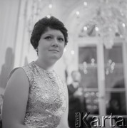 7–25.10.1970, Warszawa, Polska. 
VIII Międzynarodowy Konkurs Pianistyczny im. Fryderyka Chopina. Pianistka w Sali Salomona Pałacu na Wyspie.
Fot. Irena Jarosińska, zbiory Ośrodka KARTA