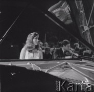 7–25.10.1970, Warszawa, Polska. 
Uczestniczka VIII Międzynarodowego Konkursu Pianistycznego im. Fryderyka Chopina.
Fot. Irena Jarosińska, zbiory Ośrodka KARTA