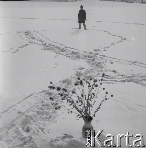 1973, Katowice, Polska.
Grafik Stefan Suberlak.
Fot. Irena Jarosińska, zbiory Ośrodka KARTA