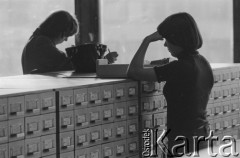 Lata 70.-80., Lublin, Polska.
Biblioteka uniwersytecka. 
Fot. Irena Jarosińska, zbiory Ośrodka KARTA