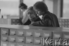 Lata 70.-80., Lublin, Polska.
Biblioteka uniwersytecka. 
Fot. Irena Jarosińska, zbiory Ośrodka KARTA