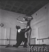 1959, Warszawa, Polska.
Próby do baletu Tadeusza Szeligowskiego 