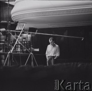 1965, Warszawa, Polska.
Międzynarodowy Festiwal Muzyki Współczesnej „Warszawska Jesień”. Włoski kompozytor Luigi Nono w Filharmonii Narodowej.
Fot. Irena Jarosińska, zbiory Ośrodka KARTA