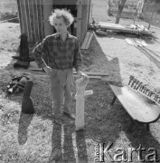 1975, Zakopane, Polska.
Rzeźbiarz ludowy Antoni Rząsa.
Fot. Irena Jarosińska, zbiory Ośrodka KARTA