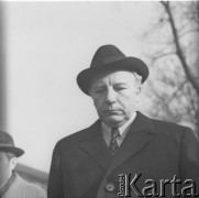 8.11.1970, Oświęcim, Polska.
Wizyta wicekanclerza i ministra spraw zagranicznych RFN Waltera Scheela w byłym obozie koncentracyjnym. 
Fot. Irena Jarosińska, zbiory Ośrodka KARTA