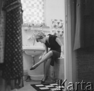 Lata 50., Polska.
Córka kompozytora Stanisława Skrowaczewskiego.
Fot. Irena Jarosińska, zbiory Ośrodka KARTA