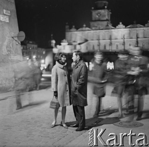 Lata 60., Kraków, Polska. 
Kompozytor Andrzej Zarycki i artyści związani z Piwnicą pod Baranami. 
Fot. Irena Jarosińska, zbiory Ośrodka KARTA