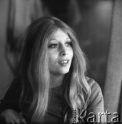 Lata 70., Warszawa, Polska.
Aktorka Barbara Wrzesińska.
Fot. Irena Jarosińska, zbiory Ośrodka KARTA