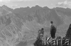 1962, Tatry, Polska. 
Wyprawa górska. 
Fot. Irena Jarosińska, zbiory Ośrodka KARTA.