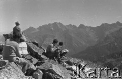 1962, Tatry, Polska. 
Wyprawa górska. 
Fot. Irena Jarosińska, zbiory Ośrodka KARTA.
