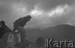 1962, Tatry, Polska. 
Wyprawa górska. 
Fot. Irena Jarosińska, zbiory Ośrodka KARTA.
