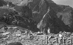 1962, Tatry, Polska. 
Wyprawa górska. 
Fot. Irena Jarosińska, zbiory Ośrodka KARTA.