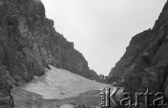 1962, Tatry, Polska. 
Wyprawa górska. 
Fot. Irena Jarosińska, zbiory Ośrodka KARTA.