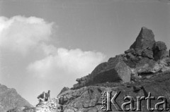 1962, Tatry, Polska. 
Wyprawa górska. 
Fot. Irena Jarosińska, zbiory Ośrodka KARTA.