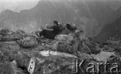1962, Tatry, Polska. 
Wyprawa górska. 
Fot. Irena Jarosińska, zbiory Ośrodka KARTA.