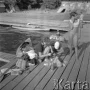 Lata 60.-70., Augustów, Polska. 
Jezioro augustowskie.
Fot. Irena Jarosińska, zbiory Ośrodka KARTA