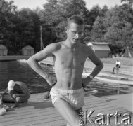 Lata 60.-70., Augustów, Polska. 
Jezioro augustowskie.
Fot. Irena Jarosińska, zbiory Ośrodka KARTA