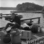 Lata 60.-70., Augustów, Polska. 
Jezioro augustowskie.
Fot. Irena Jarosińska, zbiory Ośrodka KARTA