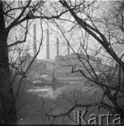 Lata 60., Sandomierz, Polska.
Huta szkła 