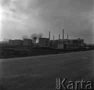 Lata 60., Sandomierz, Polska.
Huta szkła 