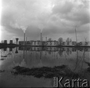Lata 60., Sandomierz, Polska.
Huta szkła 