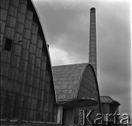 Lata 60., Sandomierz, Polska.
Huta szkła 
